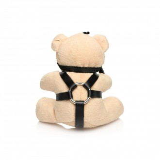 BDSM TEDDY BEAR KEYCHAIN - TAN