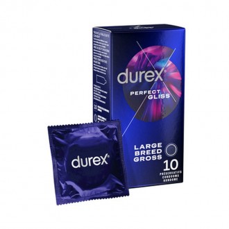 CAIXA COM 10 PRESERVATIVOS COM LUBRIFICAÇÃO PERFECT GLISS DUREX