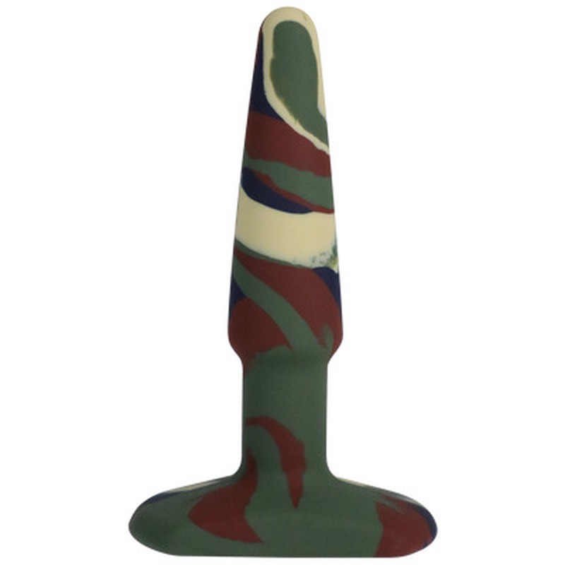 GROOVY - SILICONE ANAL PLUG - 4 / 10 CM - CAMOUFLAGE