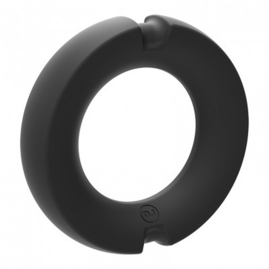 THE PARADOX - SILICONE/METAL COCK RING - 35MM - BLACK