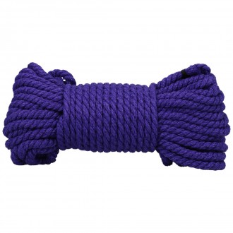 BIND AND TIE - 6 MM HEMP BONDAGE ROPE - 50 FT - VIOLET