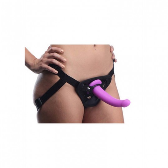 NAVIGATOR - SILICONE G-SPOT DILDO WITH HARNESS