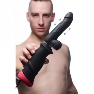 MEGA POUNDER HAND HELD THRUSTING DILDO