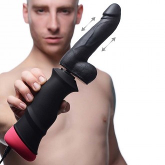 MEGA POUNDER HAND HELD THRUSTING DILDO