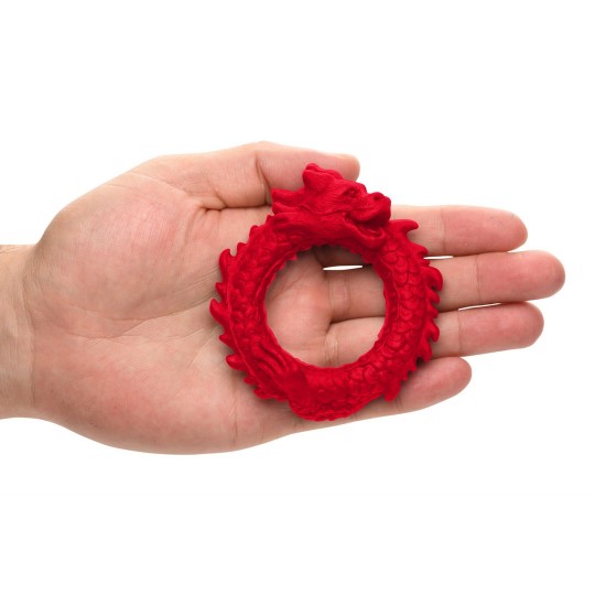 RISE OF THE DRAGON - SILICONE COCK RING - RED