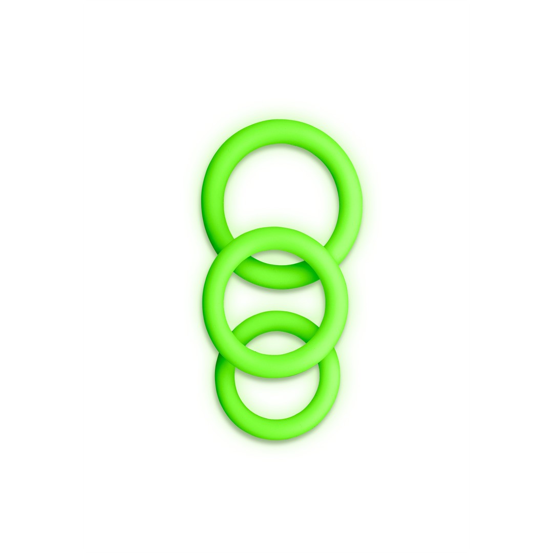 COCKRING SET - GLOW IN THE DARK - 3 PIECES