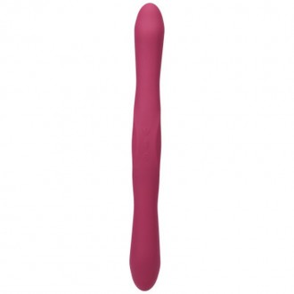 DUET - DOUBLE ENDED VIBRATOR WITH WIRELESS REMOTE - BERRY