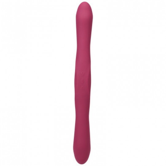 DUET - DOUBLE ENDED VIBRATOR WITH WIRELESS REMOTE - BERRY