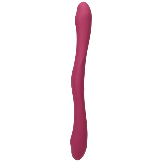 DUET - DOUBLE ENDED VIBRATOR WITH WIRELESS REMOTE - BERRY