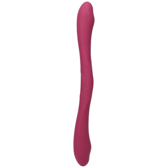 DUET - DOUBLE ENDED VIBRATOR WITH WIRELESS REMOTE - BERRY