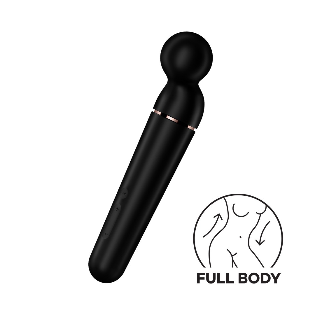 PLANET WAND-ER - WAND VIBRATOR - BLACK/ROSE GOLD