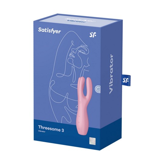 THREESOME 3 - LAY-ON VIBRATOR - PINK