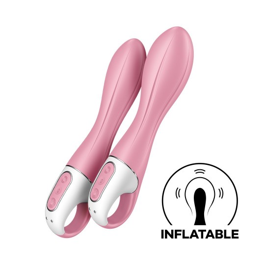 AIR PUMP VIBRATOR 2 - INFLATABLE VIBRATOR - LIGHT RED