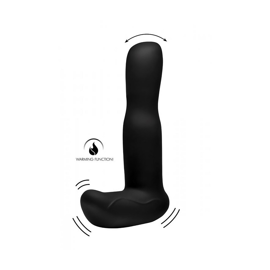 SILICONE PROSTATE STROKING VIBRATOR WITH REMOTE CONTROL