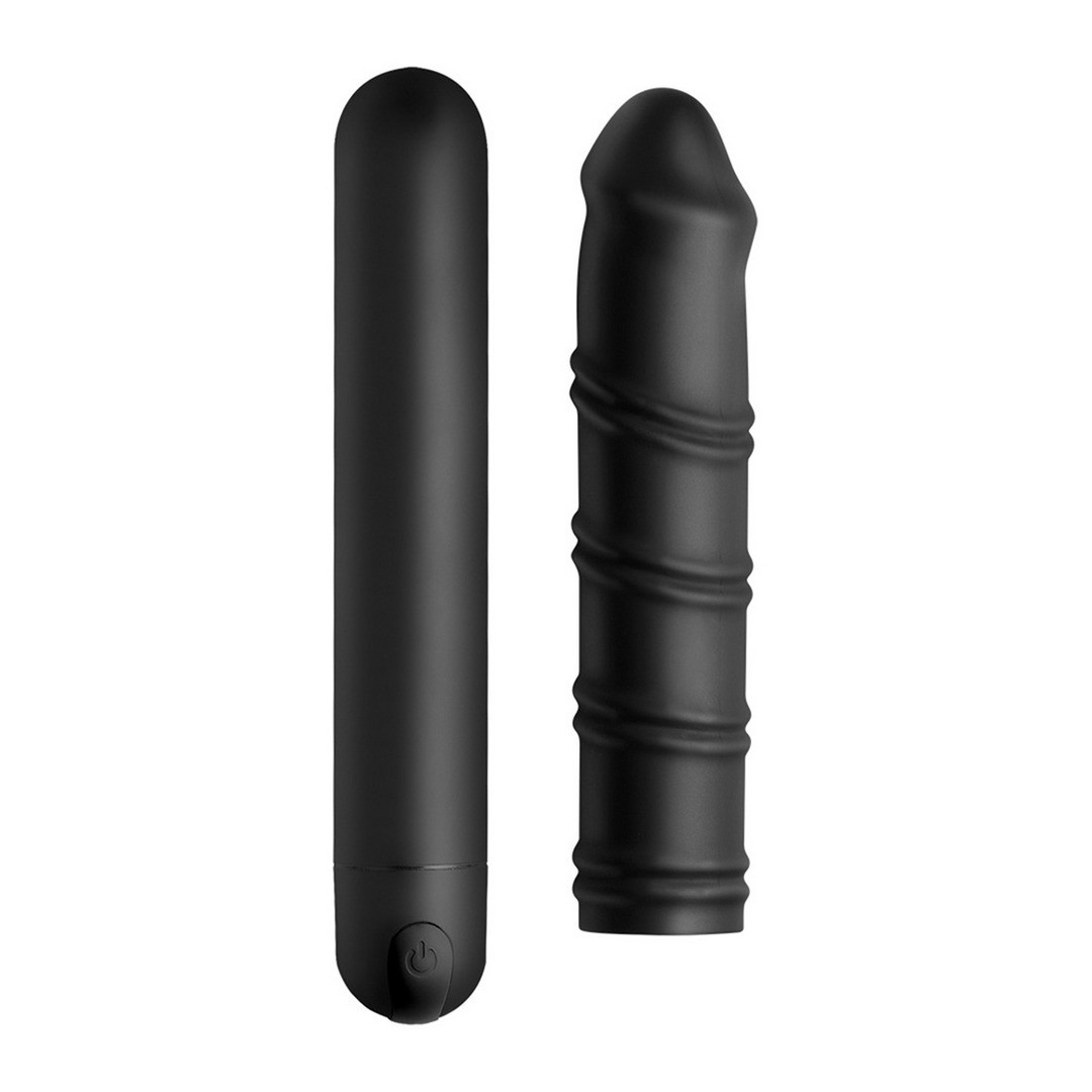 XL BULLET AND SWIRL SILICONE SLEEVE