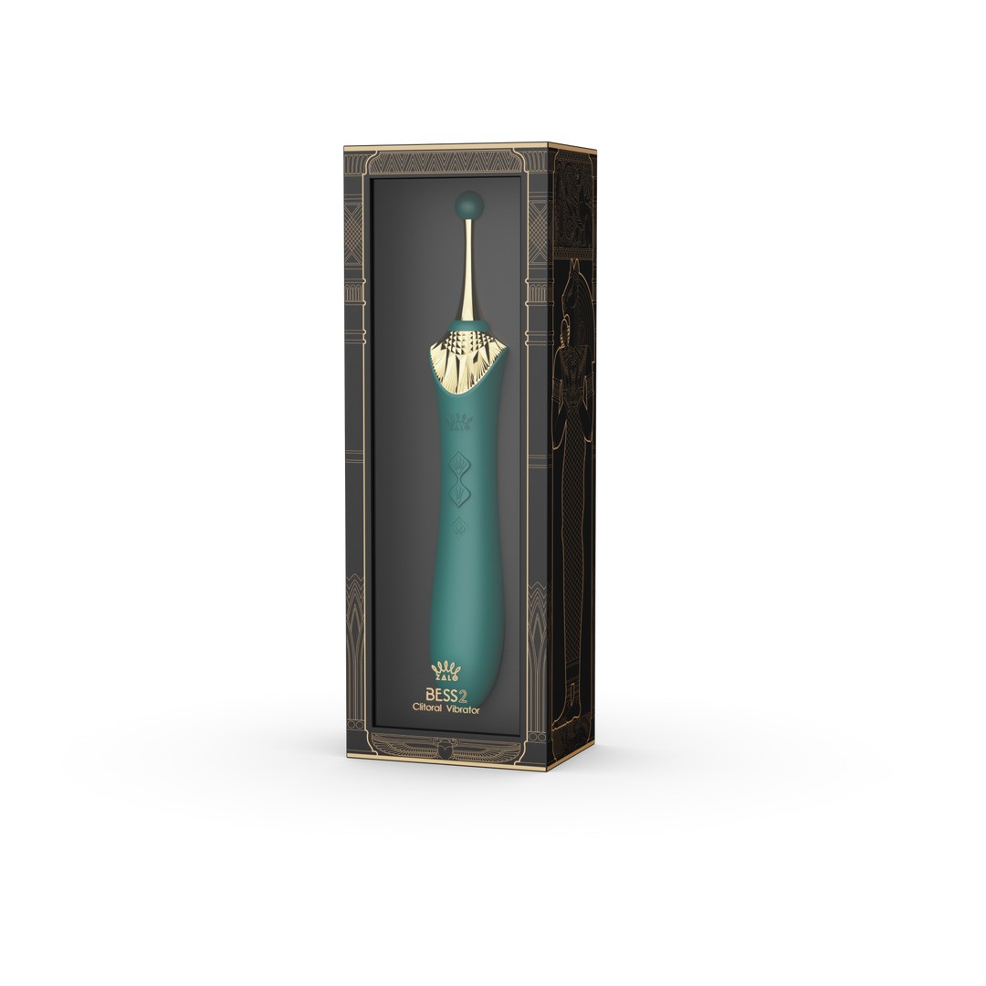 BESS 2 - CLITORAL VIBRATOR - TURQUOISE GREEN