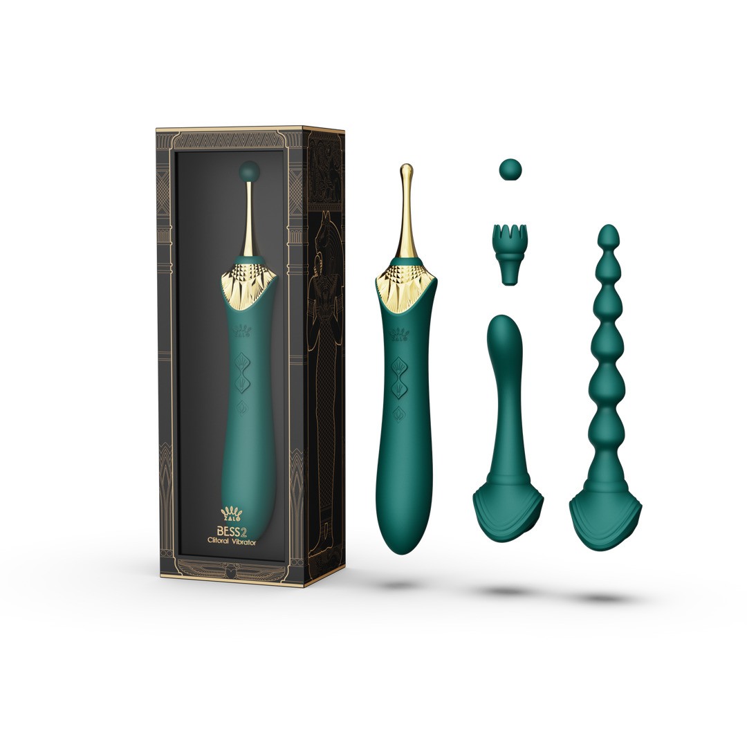 BESS 2 - CLITORAL VIBRATOR - TURQUOISE GREEN