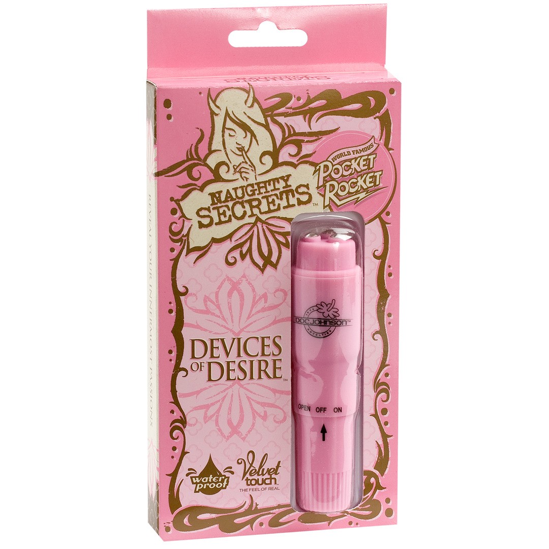 NAUGHTY SECRETS - DEVICES OF DESIRE - POCKET ROCKET - PINK