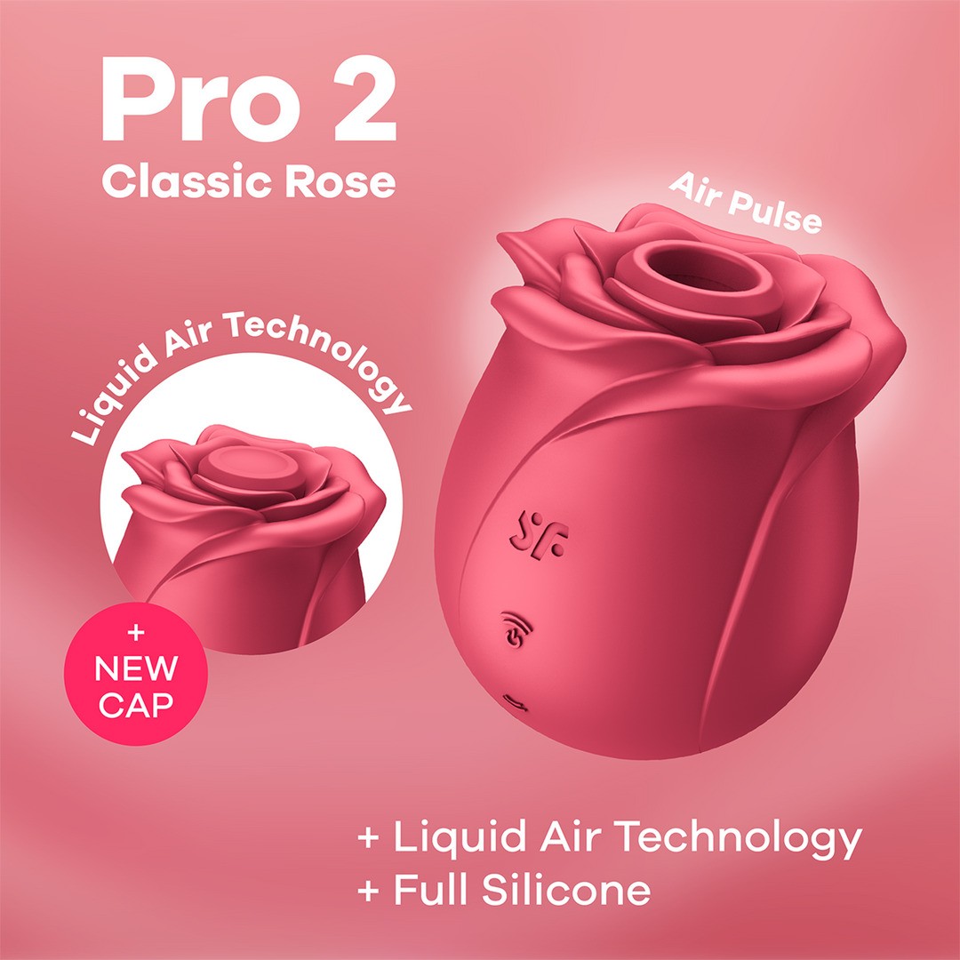 PRO 2 - CLASSIC ROSE - AIR PULSE VIBRATOR