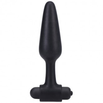 VIBRATING BUTT PLUG - 5 / 12 CM - BLACK