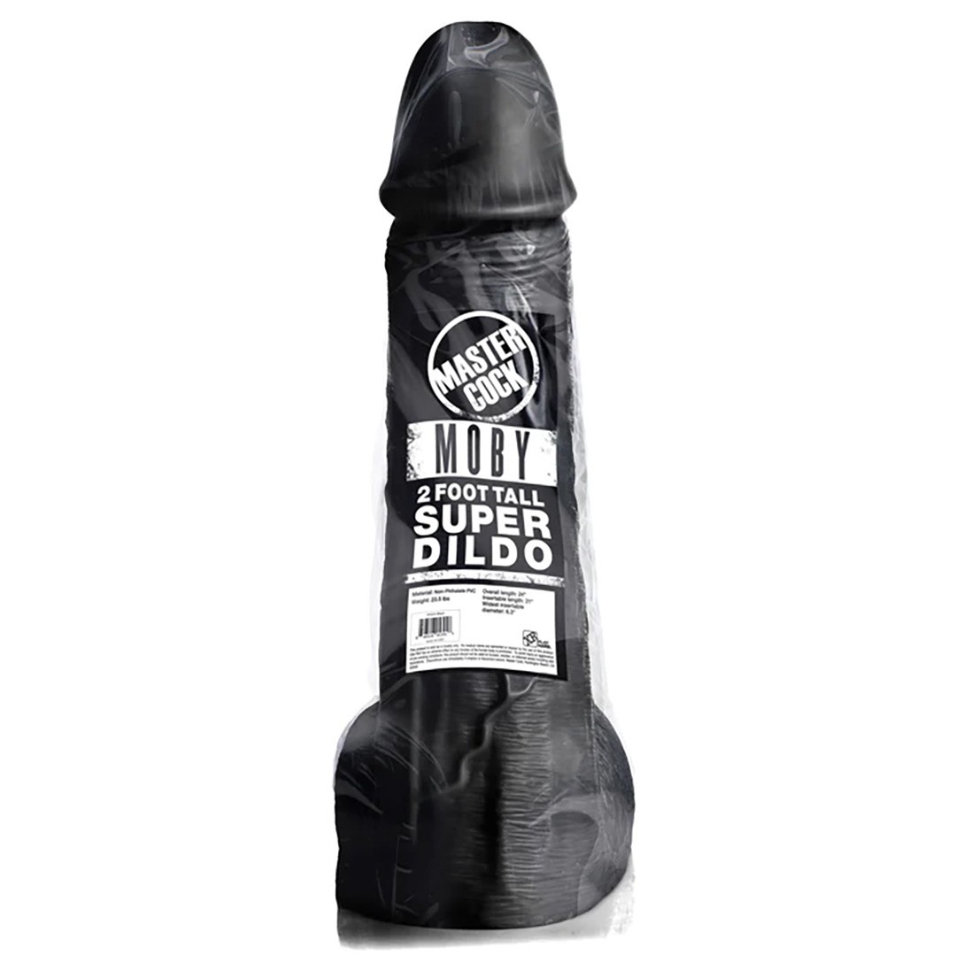 MOBY SUPER DILDO - 2 FT / 60 CM - BLACK