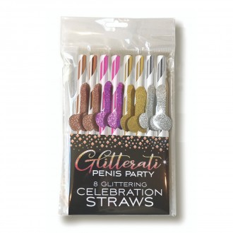 GLITTERATI - PENIS PARTY COCKTAIL STRAWS