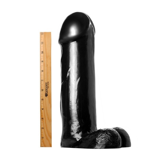 THE TITAN DILDO - XXL - 14.5 INCH - BLACK