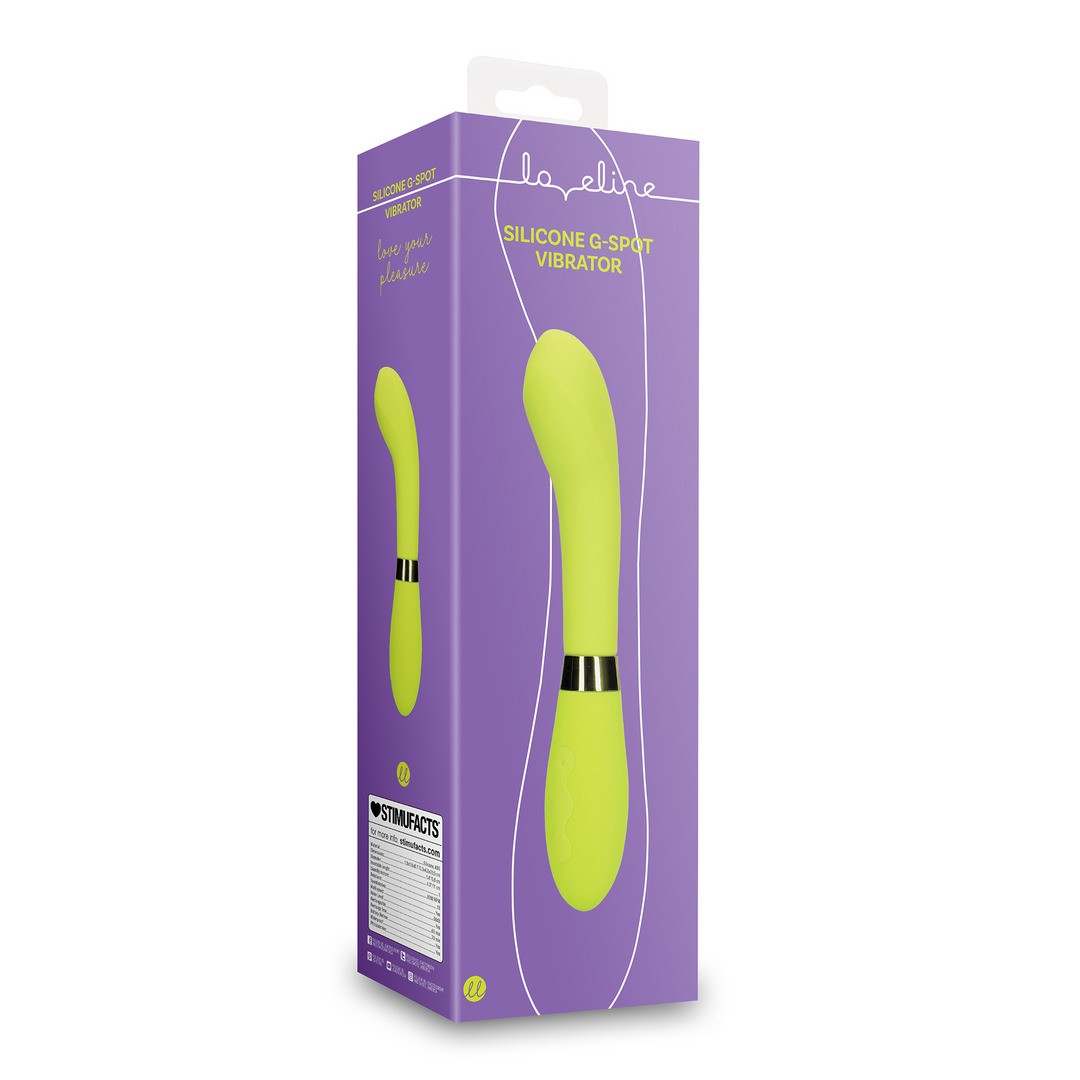 SILICONE G-SPOT VIBRATOR - LIME PASSION