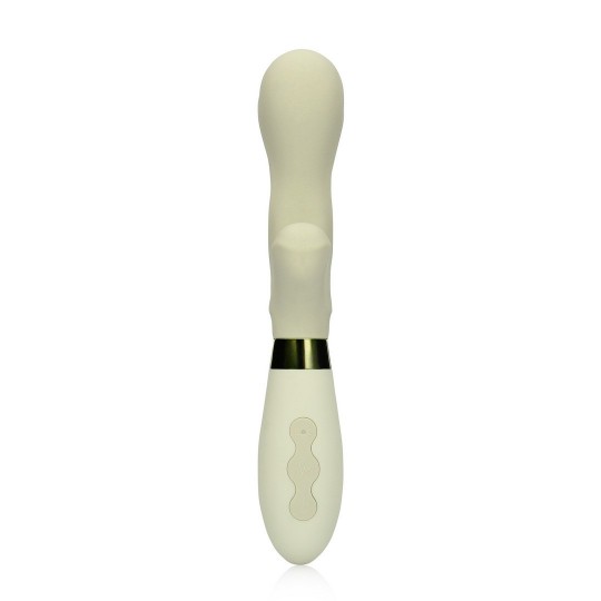 SILICONE RABBIT VIBRATOR - MISTY GREEN