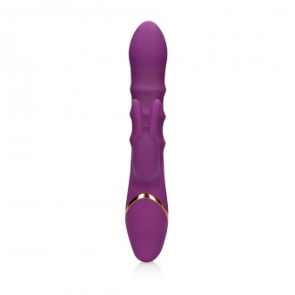 3 UP-AND-DOWN MOVING RINGS VIBRATOR - ORCHIDEE PURPLE