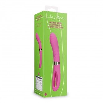 DOUBLE-SIDED FLAPPING AND G-SPOT VIBRATOR - EXUBERANT PINK