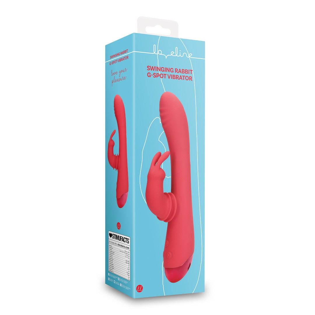 SWINGING RABBIT G-SPOT VIBRATOR - BRIGHTO RED