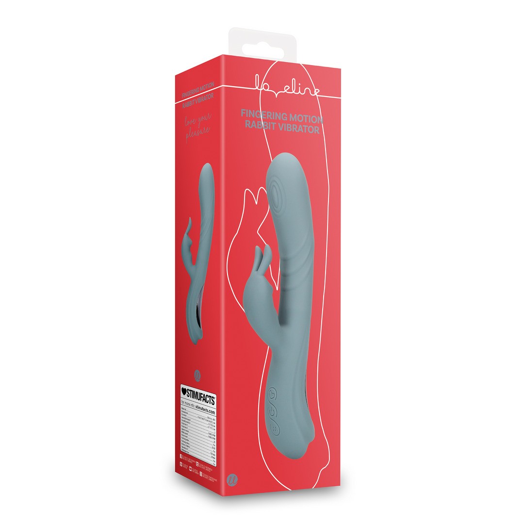 FINGERING MOTION RABBIT VIBRATOR - WEATHERVANE GREY