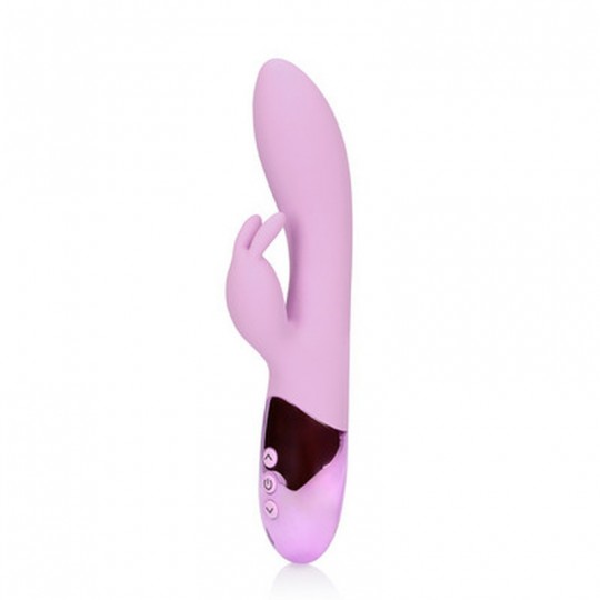 ULTRA SOFT SILICONE RABBIT VIBRATOR - EXOTIC FUCSHSIA