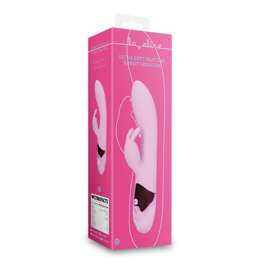 ULTRA SOFT SILICONE RABBIT VIBRATOR - EXOTIC FUCSHSIA