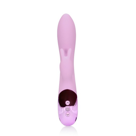 ULTRA SOFT SILICONE RABBIT VIBRATOR - EXOTIC FUCSHSIA