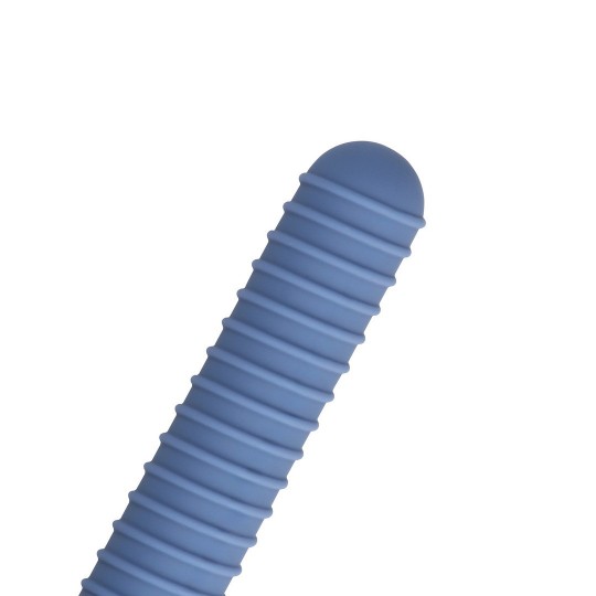 RIBBED MINI VIBRATOR - BLUE HORIZON