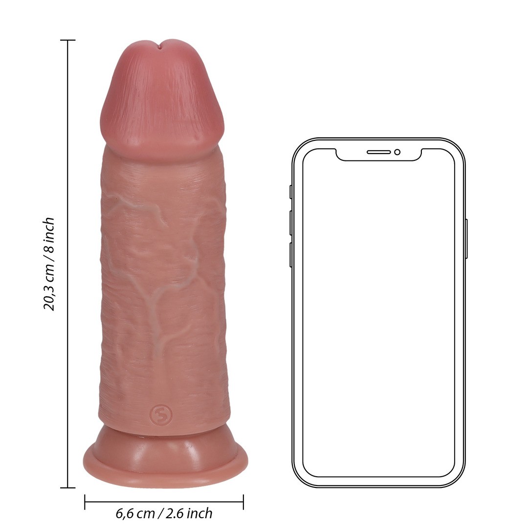 EXTRA THICK STRAIGHT WITHOUT BALLS 8 / 20,3 CM - FLESH