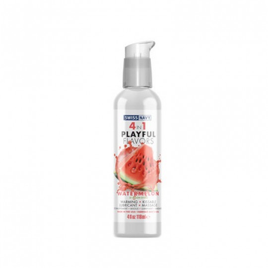 4 IN 1 LUBRICANT WITH WATERMELON FLAVOR - 4 FL OZ / 118 ML