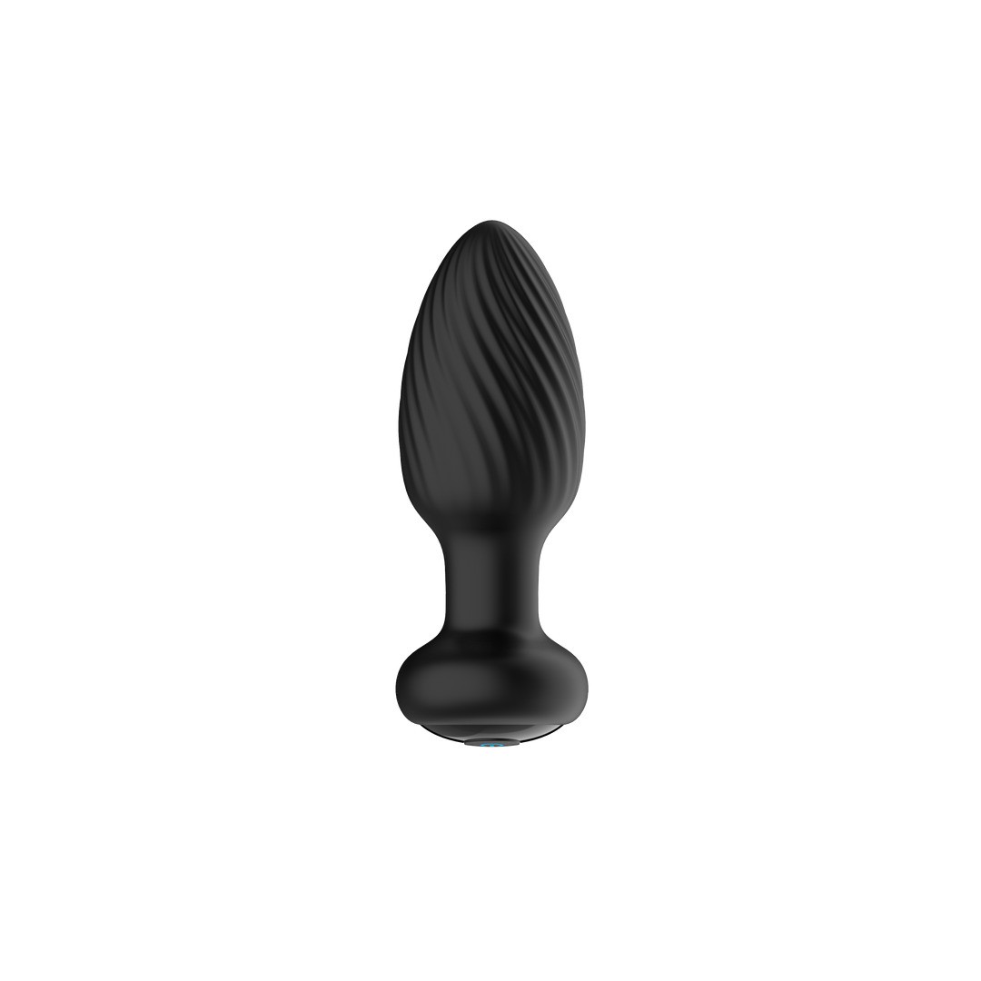 TORNADO - REMOTE CONTROL ROTATING BUTT PLUG - BLACK