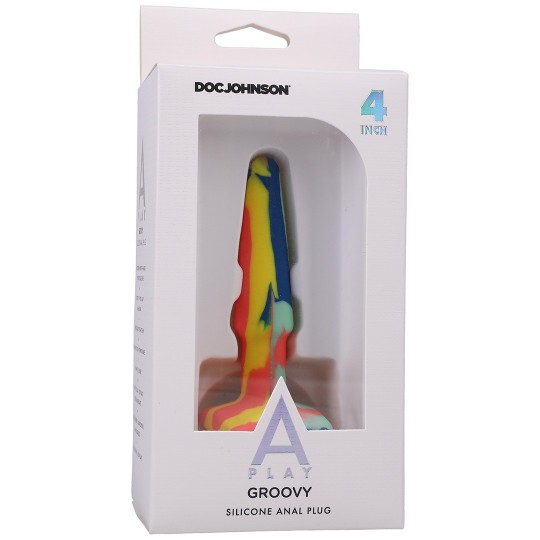 GROOVY - SILICONE ANAL PLUG - 4\&#039;\&#039; / 10 CM