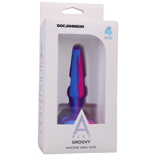 GROOVY - SILICONE ANAL PLUG - 4&#039;&#039; / 10 CM