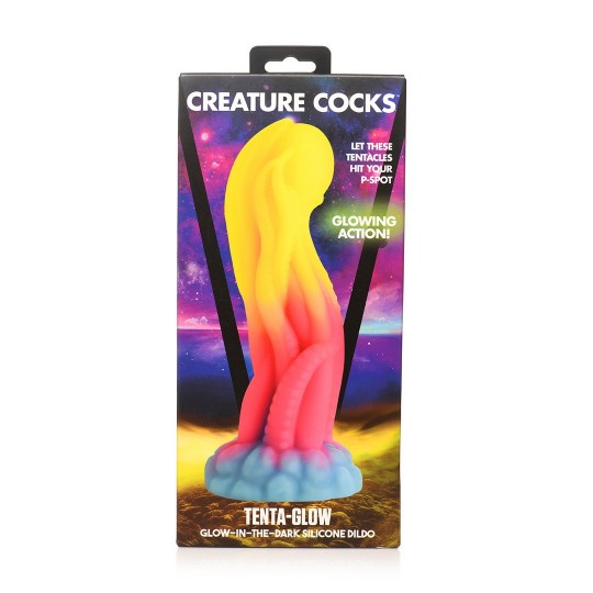 TENTA GLOW - GLOW-IN-THE-DARK SILICONE DILDO