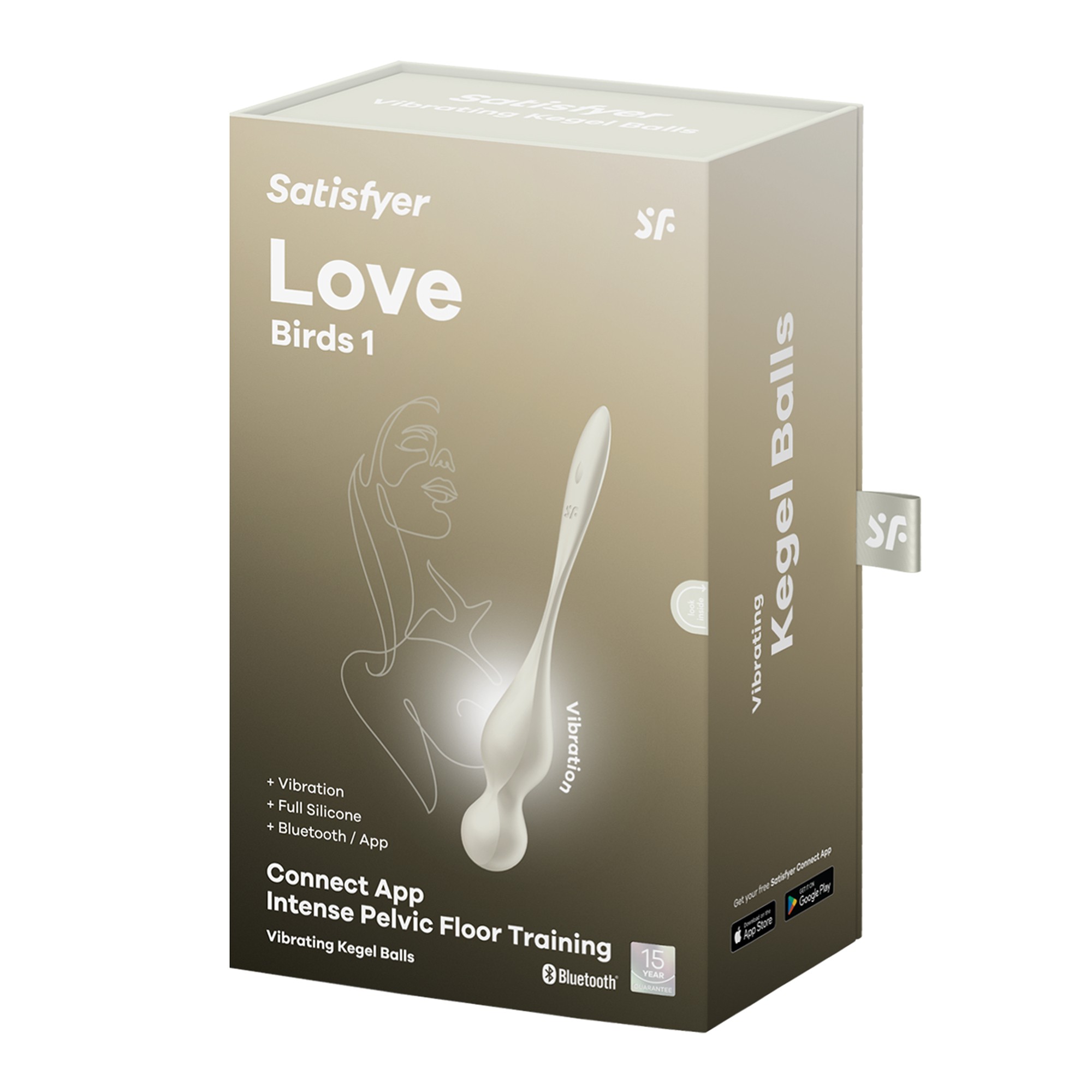 BOLAS VAGINALES CON VIBRACIÓN LOVE BIRDS 1 BLANCAS SATISFYER