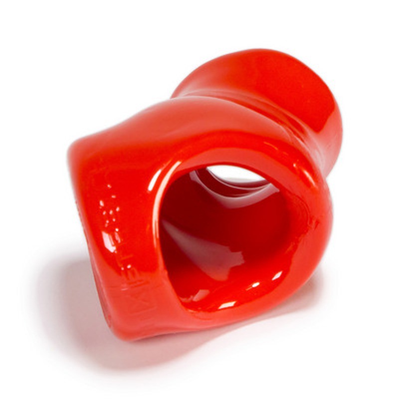 UNIT-X STRETCH - SPORTY SLEEK COCKSLING WITH EXTENDED BALLSTRETCHER BASE - RED