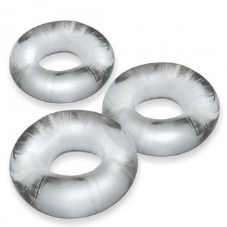 FAT WILLY - 3-PACK JUMBO COCKRINGS - CLEAR