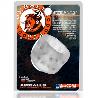 ANILLO ESTIRADOR DE TESTÍCULOS AIRBALLS - AIR-LITE BALLSTRETCHER - CLEAR ICE OXBALLS