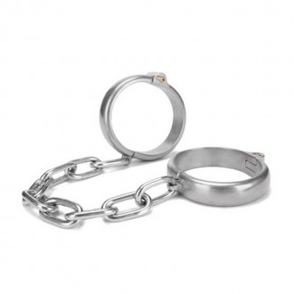 HEAVY DUTY ANKLE CUFFS - SILVER