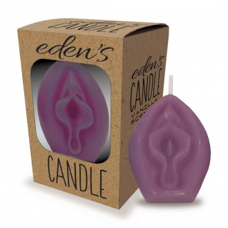 EDEN’S CANDLE - VANILLA SCENTED VAGINA - EGGPLANT