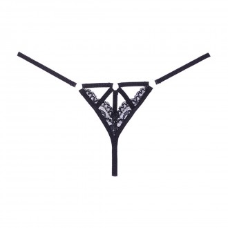 DO NOT DISTURB - LACE THONG - OS - BLACK